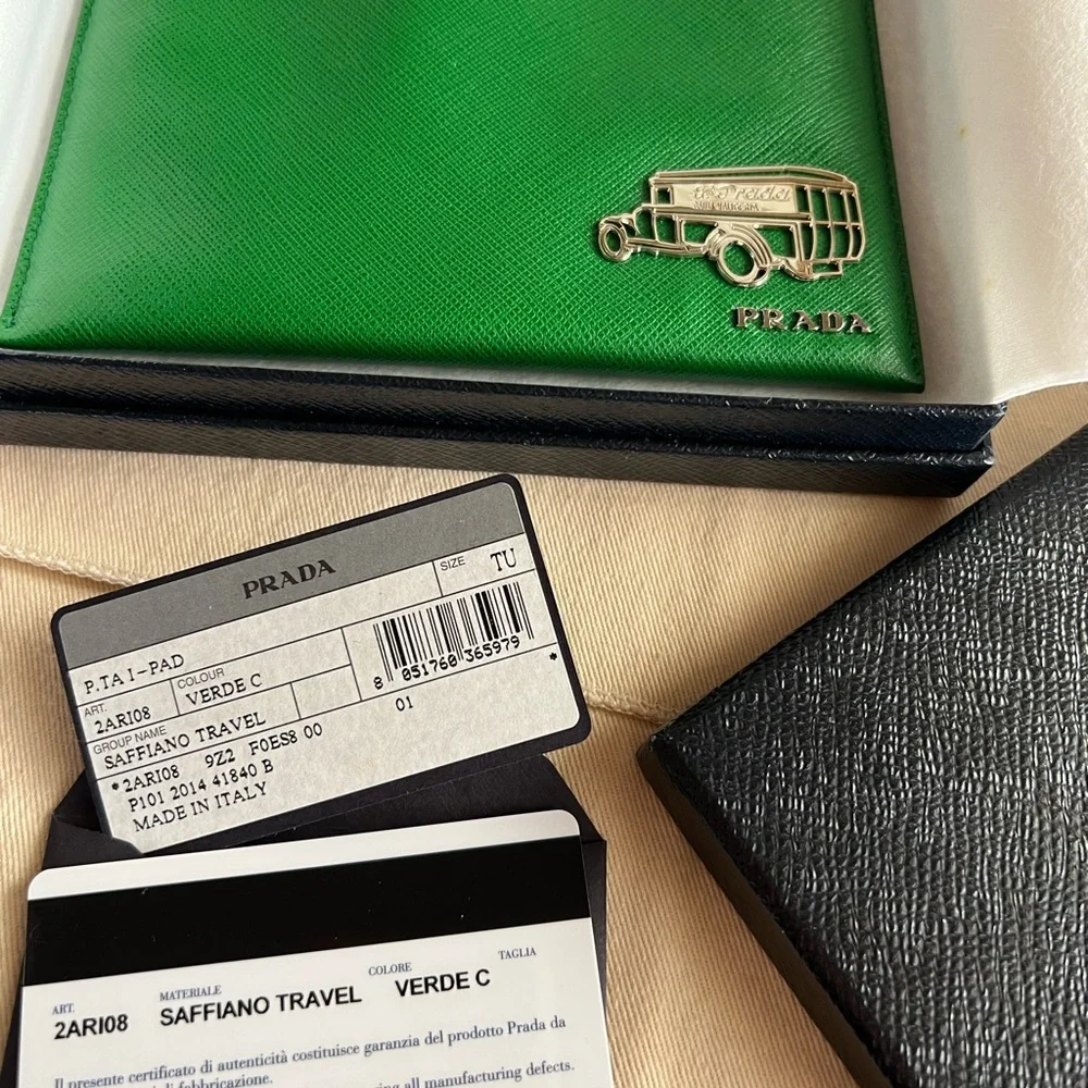 New Unused Prada Saffiano Leather Tech Case